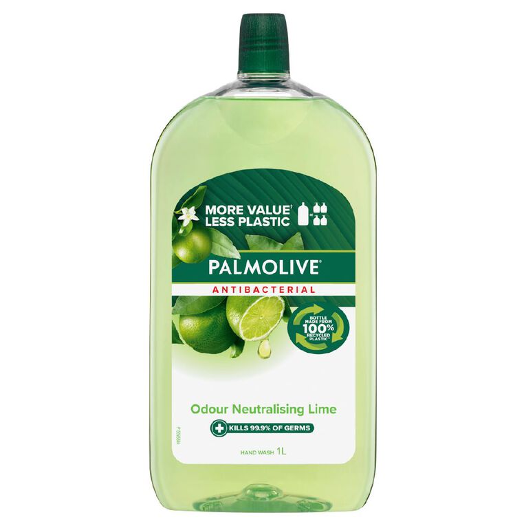 Palmolive Antibacterial Liquid Lime Hand Wash Refill 1L, , hi-res
